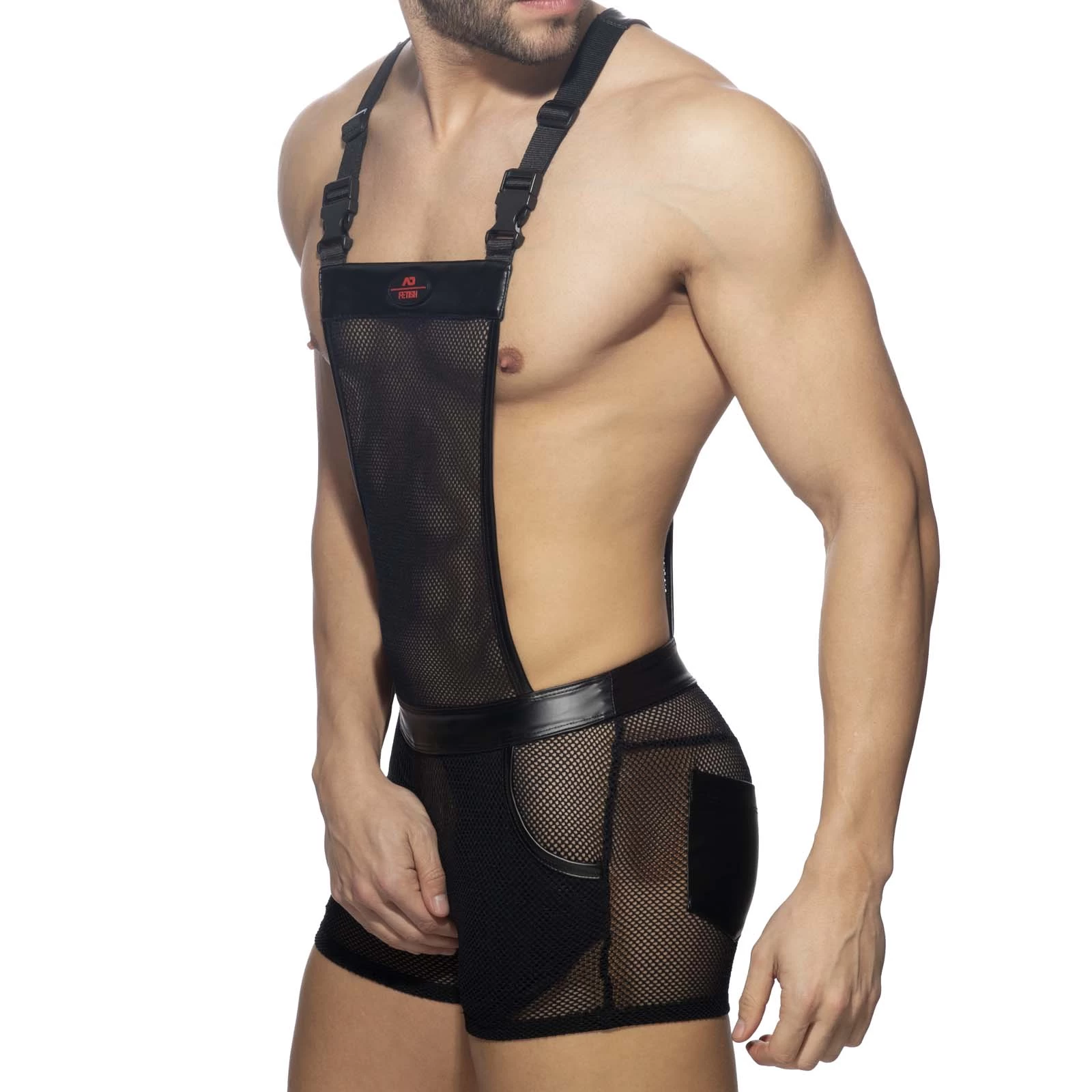 Body AD Fetish MESH-RUB OVERALLS ADF164 – Image 3