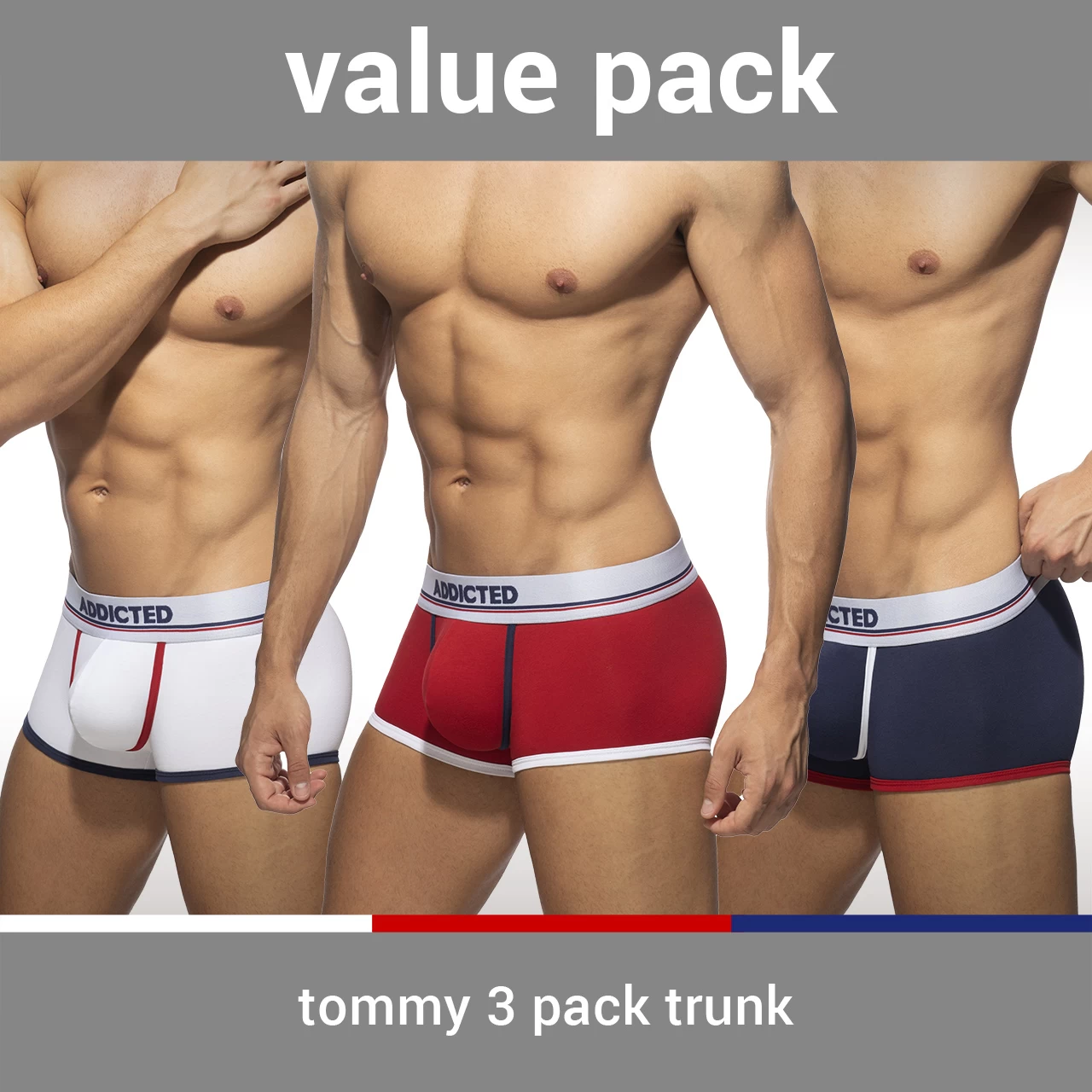 Pack De Boxer Addicted Tommy AD1009P