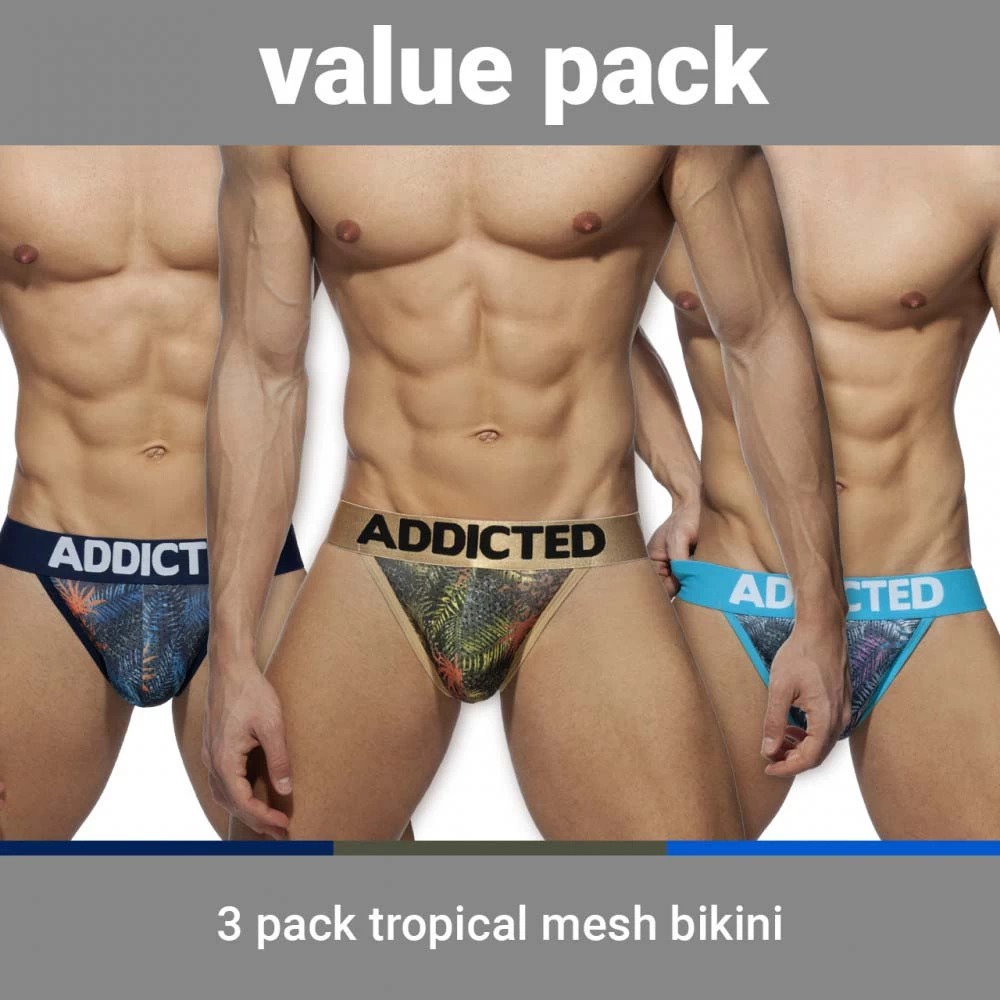 Pack De 3 Tangas Addicted Tropical AD891P