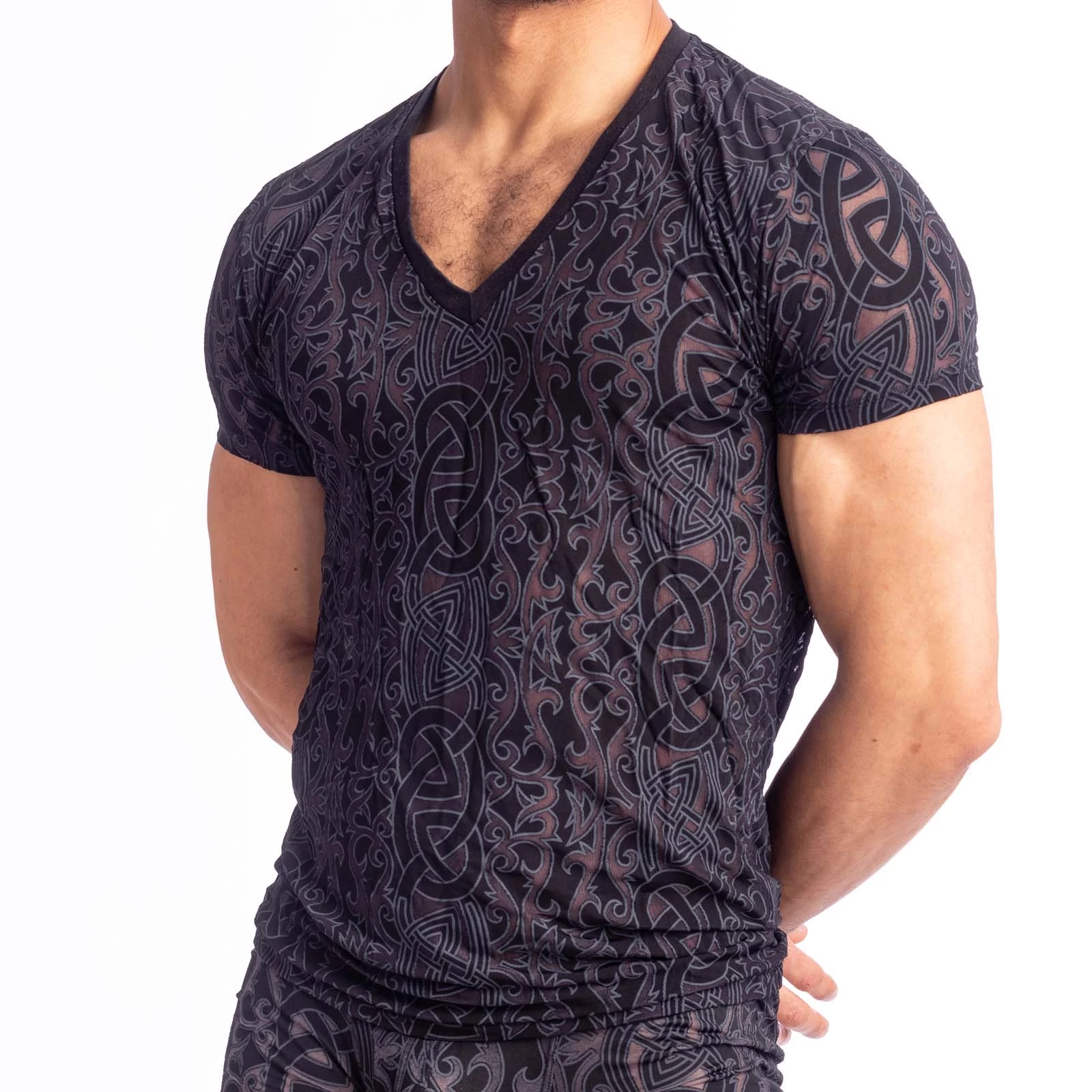 T-Shirt L Homme Invisible Devore Tattoo MY73DEV â Image 4